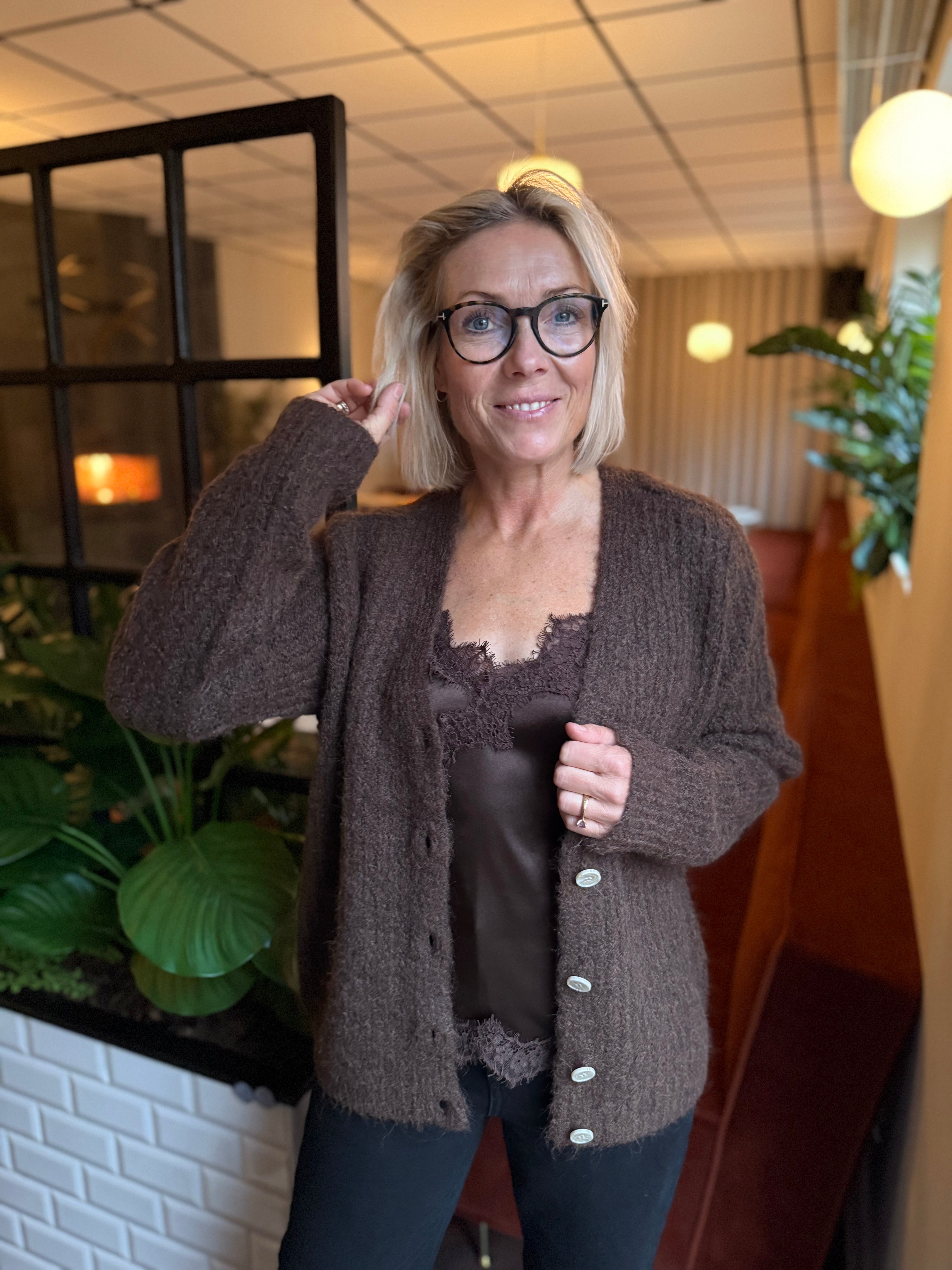 NMSOFIE Top - Chocolate Brown